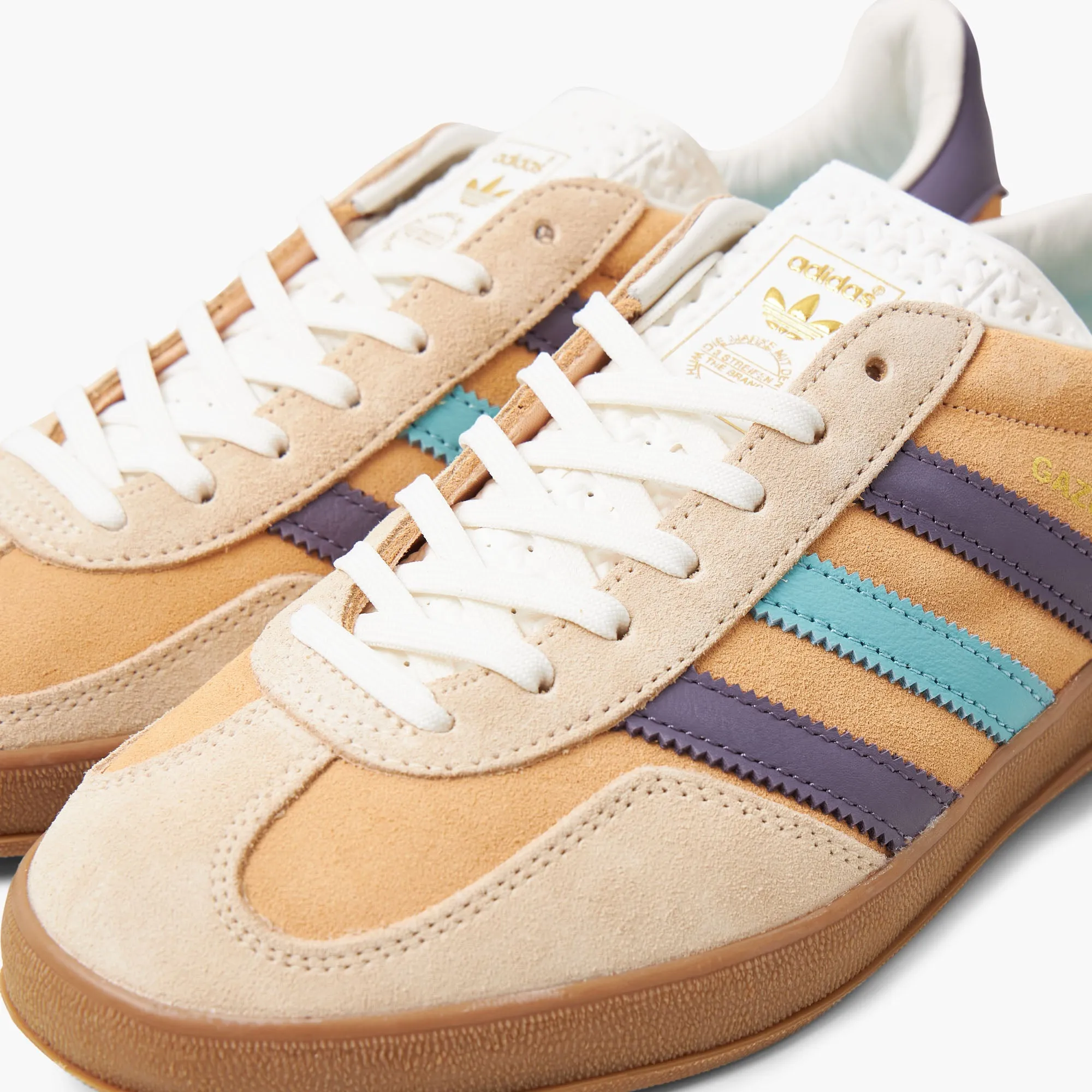 Adidas Gazelle Indoor Glow Orange / Shadow Violet - Off white