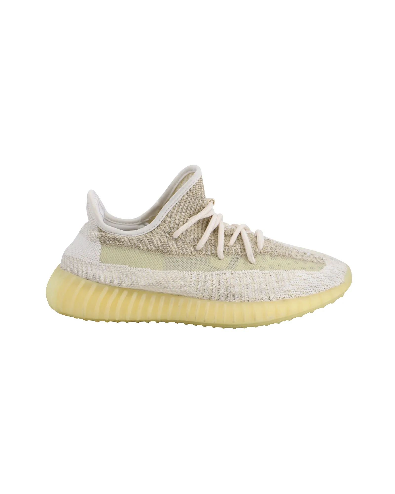 Adidas Yeezy Boost 350 V2 Low Top Sneakers in Cream Prime Knit Polyester