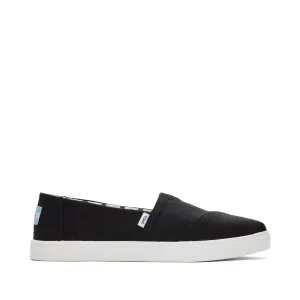 Alpargata Cupsole Black Heritage Canvas Slip-On Sneaker