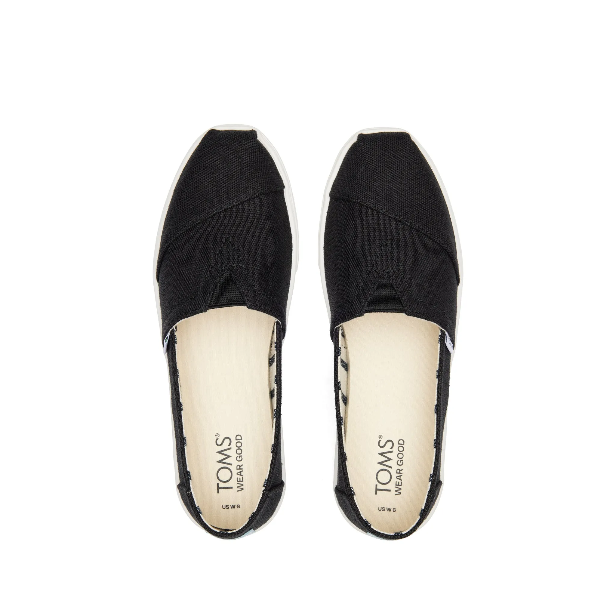 Alpargata Cupsole Black Heritage Canvas Slip-On Sneaker