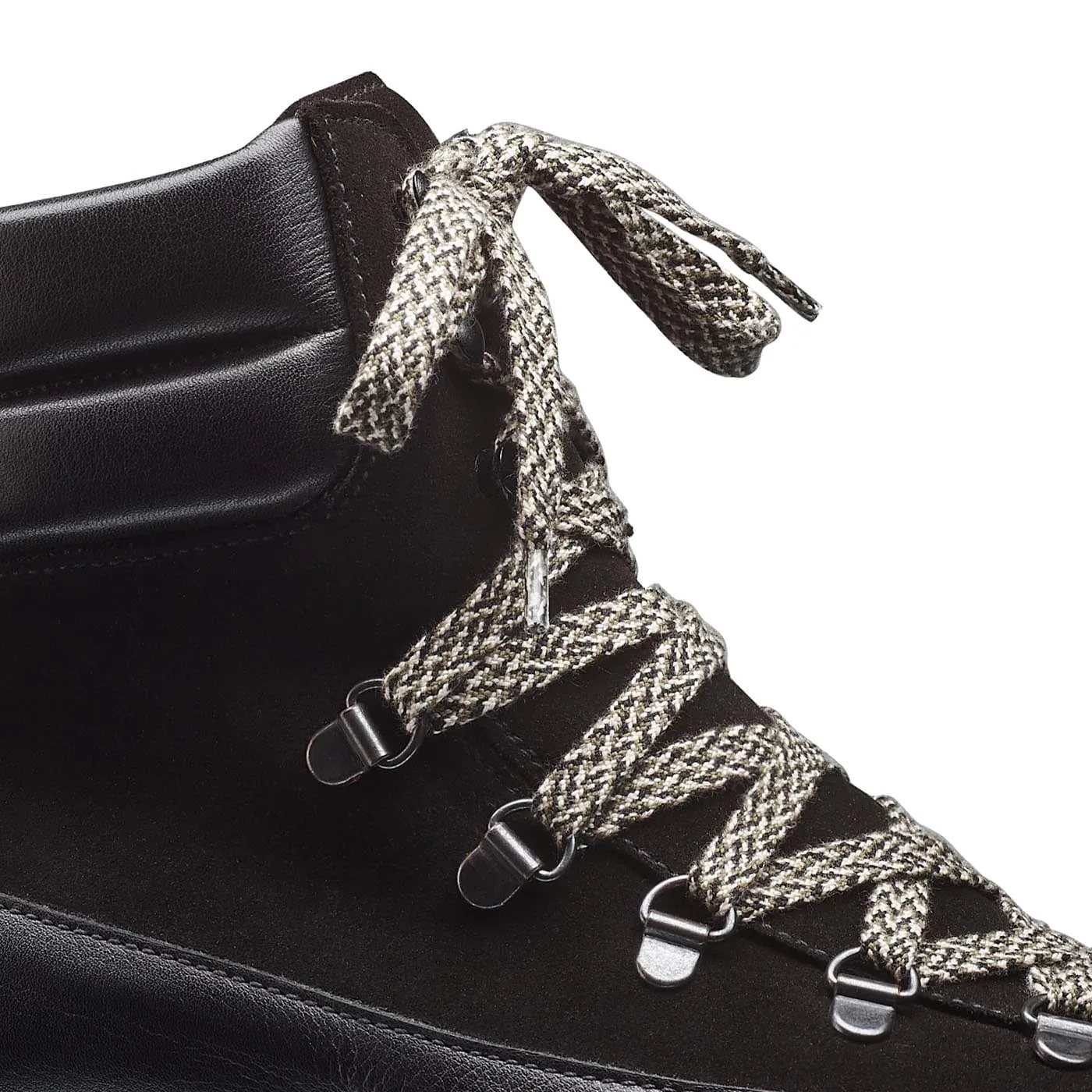 Annie Black Wax Calf & Black Suede