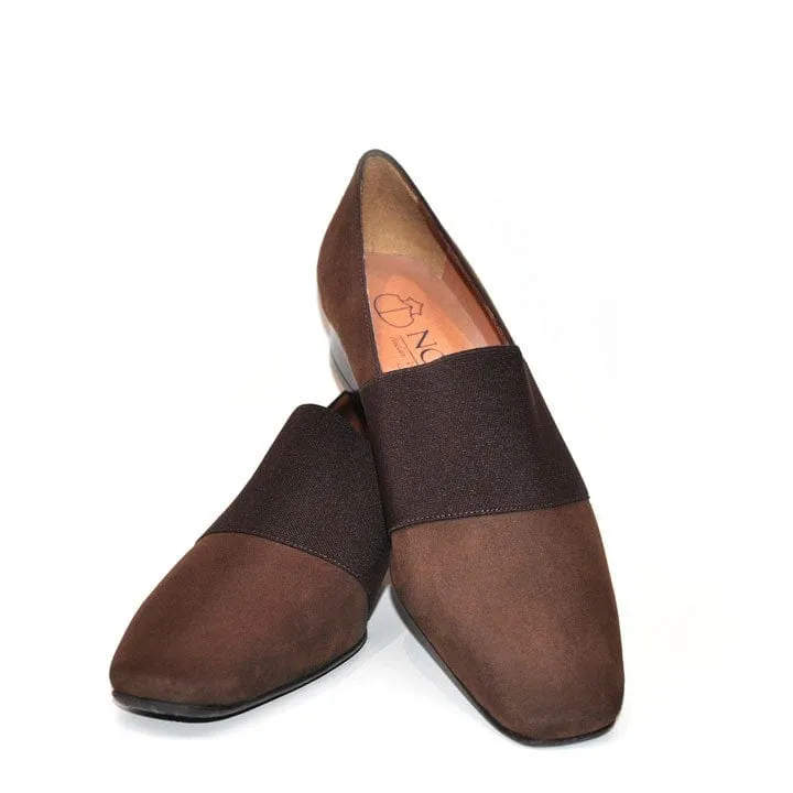 Chiara Women's Vegan Leather Heeled Shoes | Brown