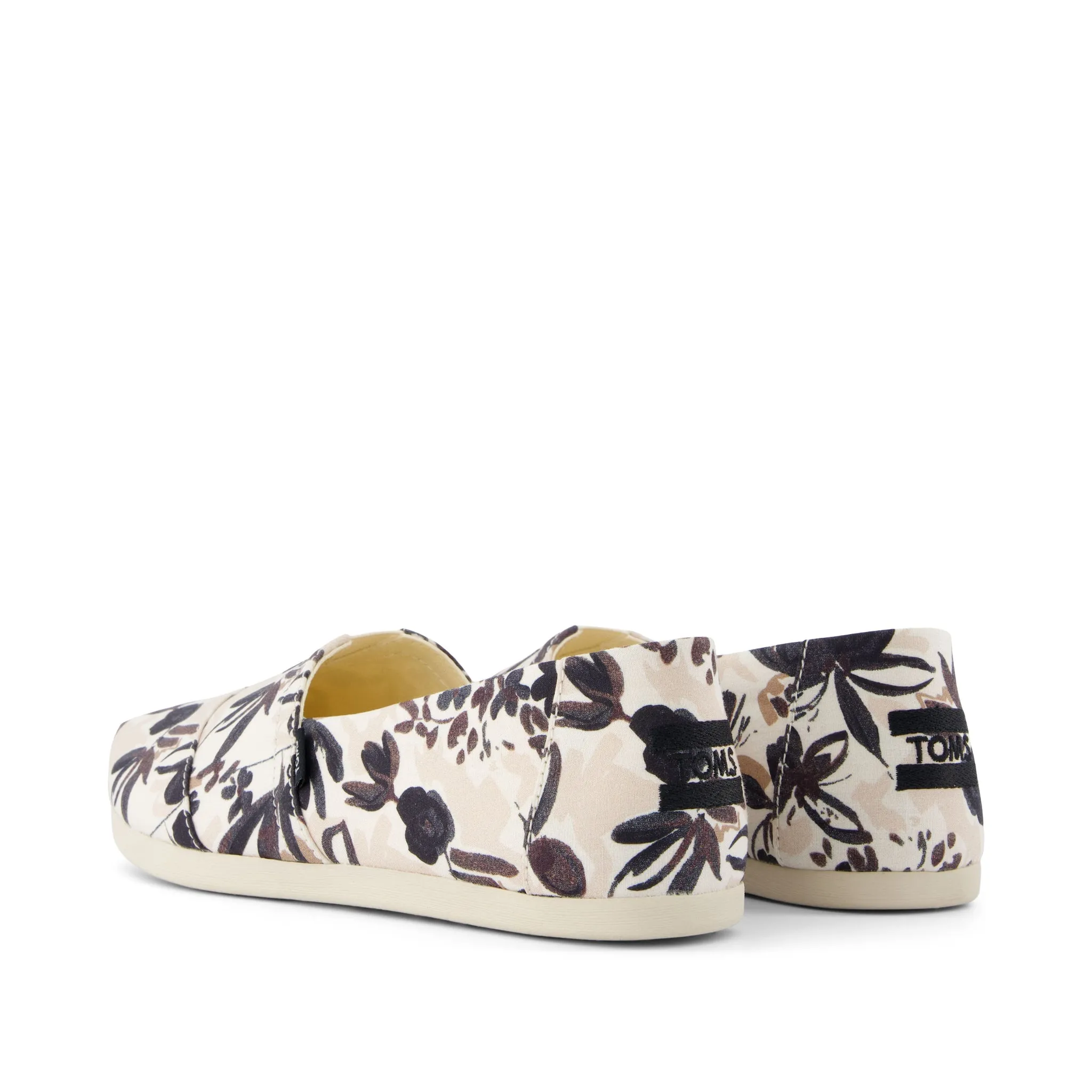 Classic Alpargata Black Watercolor Floral