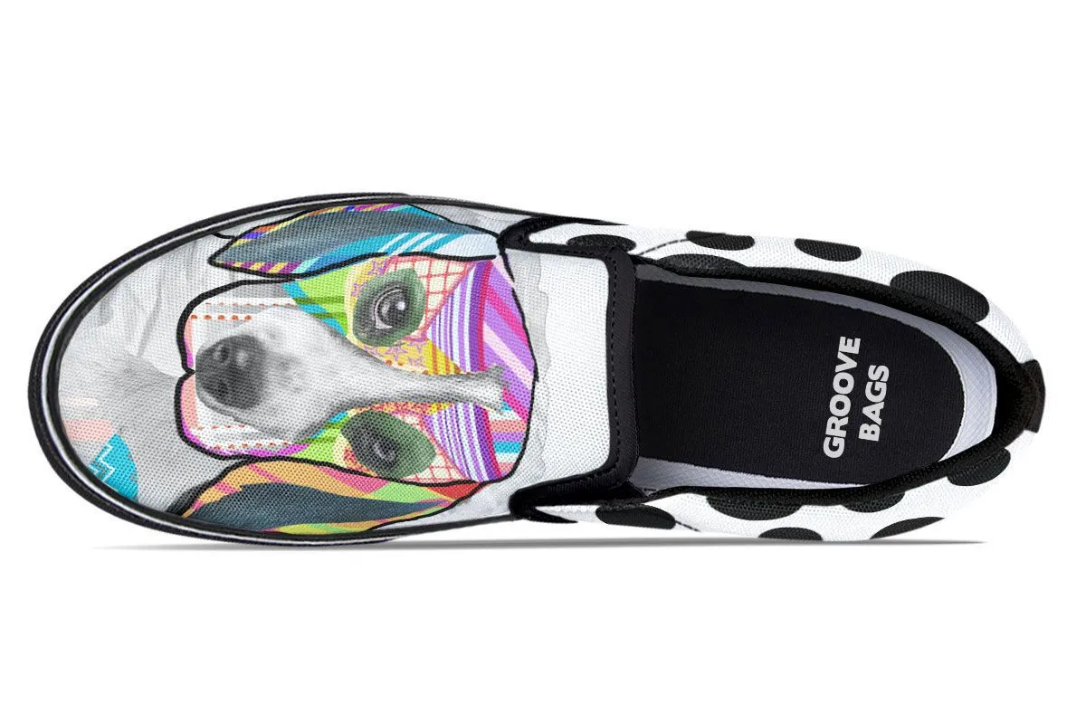 Collage Pup Beagle Slip-On Shoes