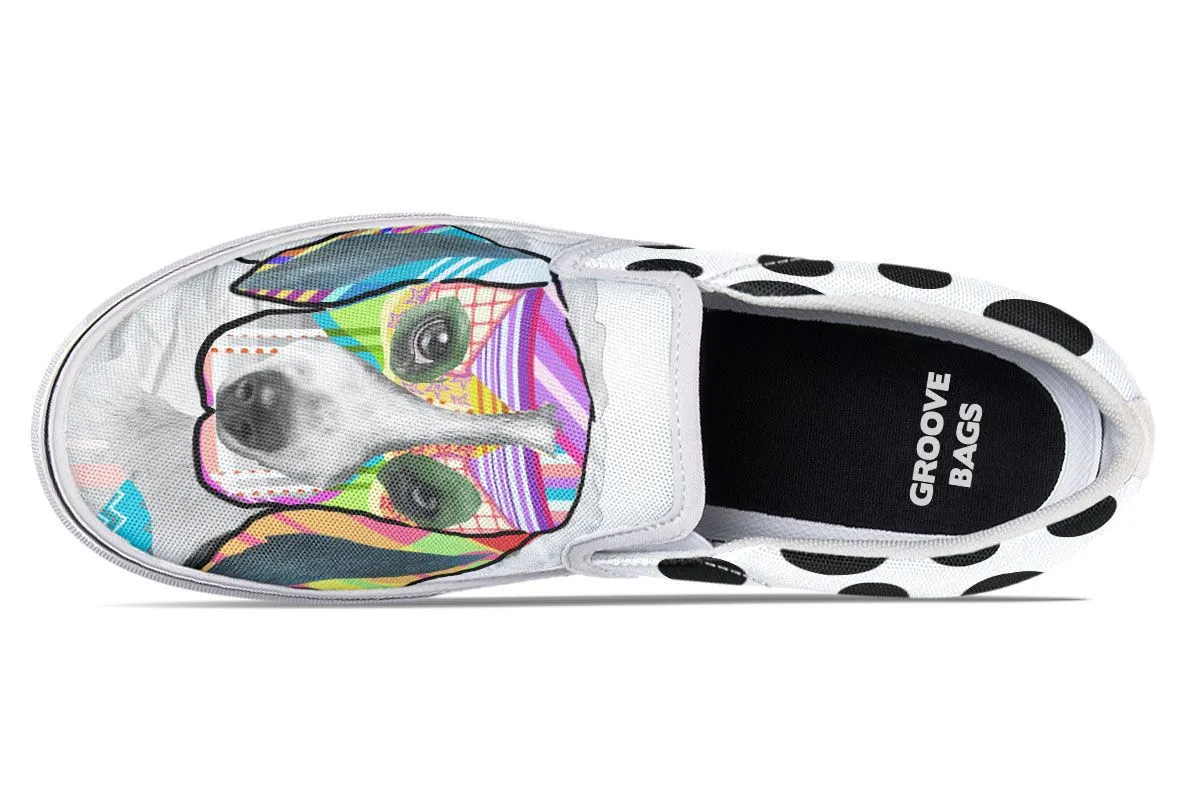 Collage Pup Beagle Slip-On Shoes