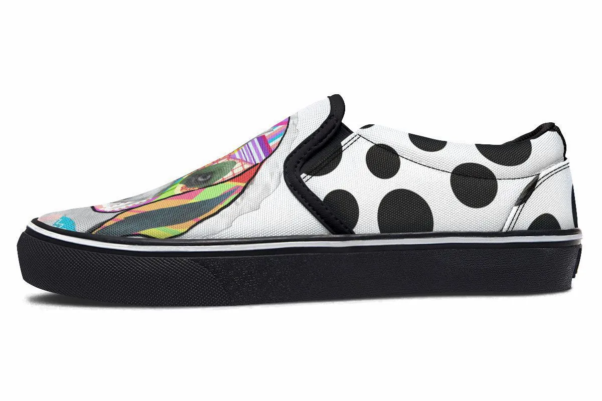 Collage Pup Beagle Slip-On Shoes