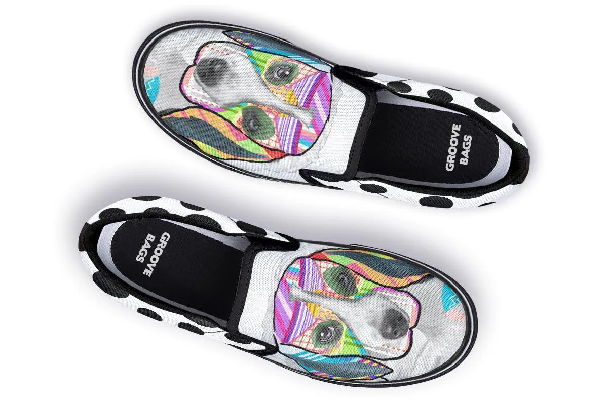 Collage Pup Beagle Slip-On Shoes