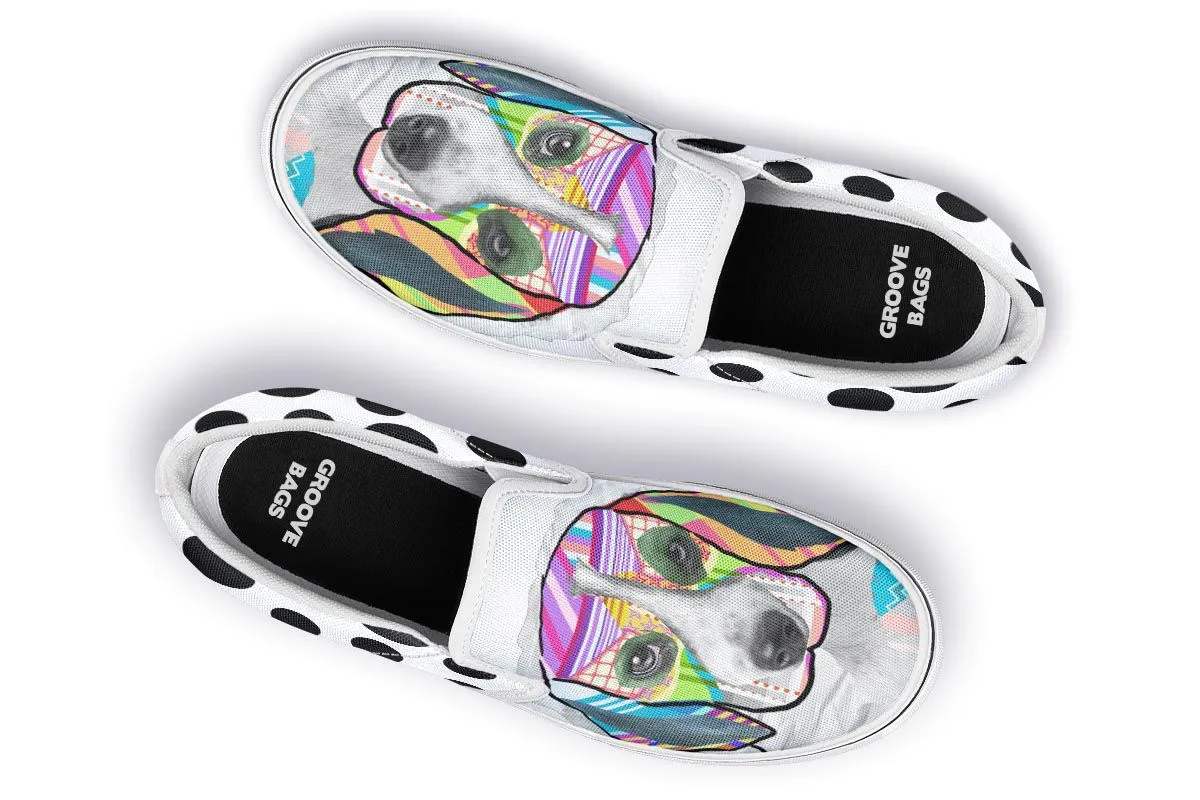 Collage Pup Beagle Slip-On Shoes