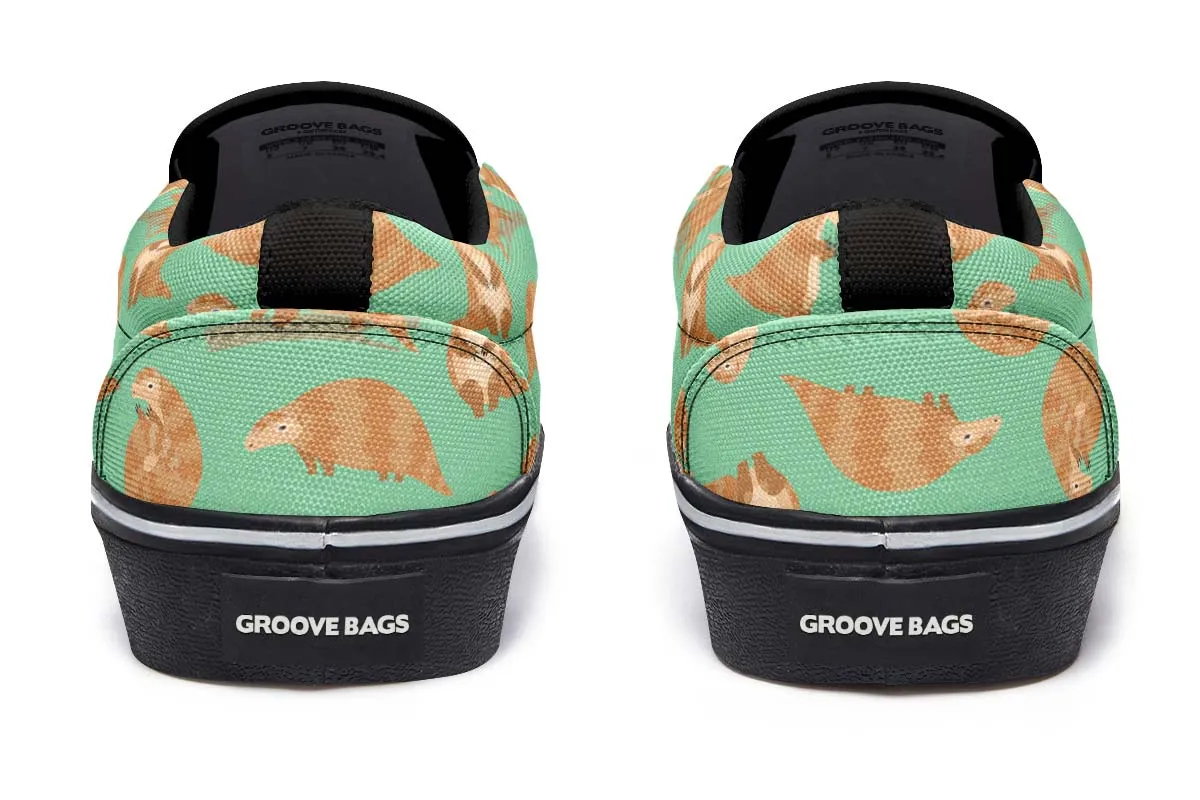 Cute Pangolin Pattern Slip-On Shoes