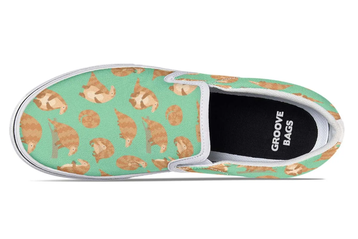 Cute Pangolin Pattern Slip-On Shoes