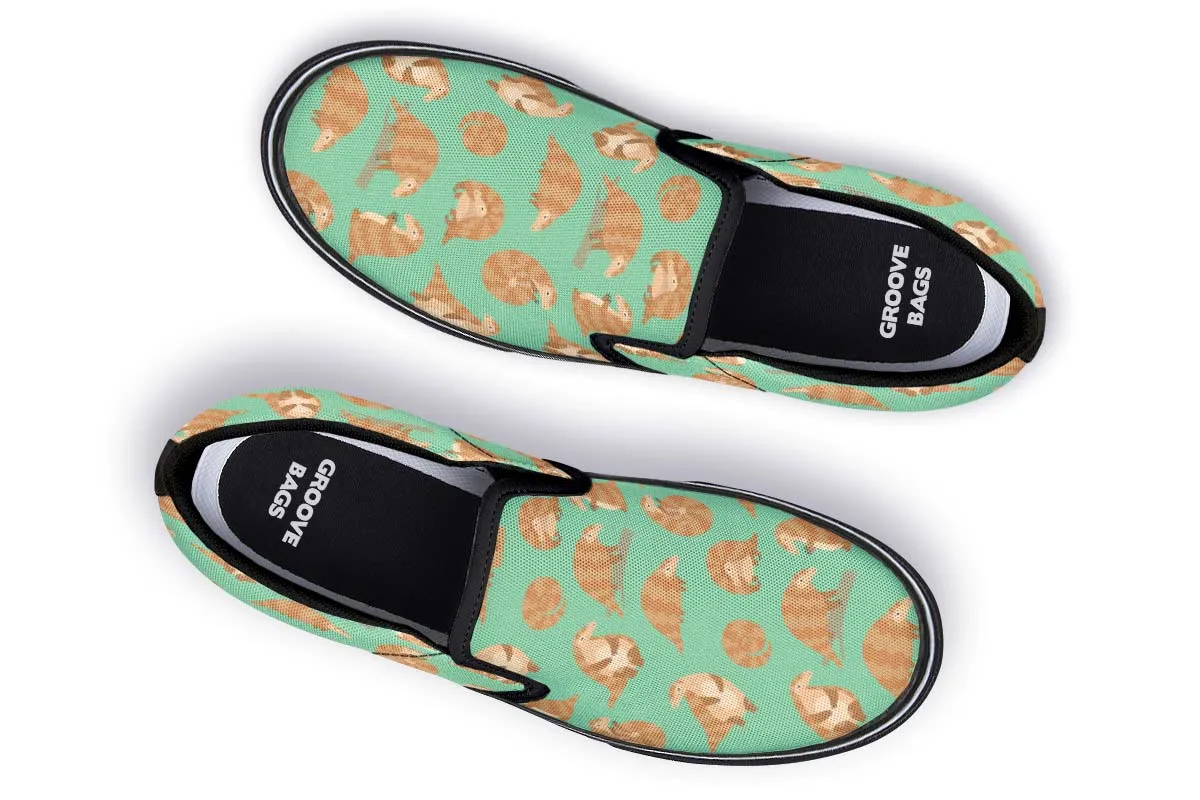 Cute Pangolin Pattern Slip-On Shoes