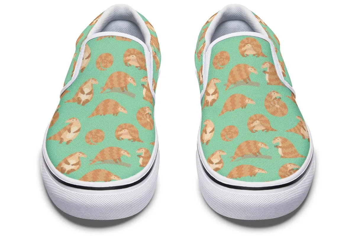 Cute Pangolin Pattern Slip-On Shoes