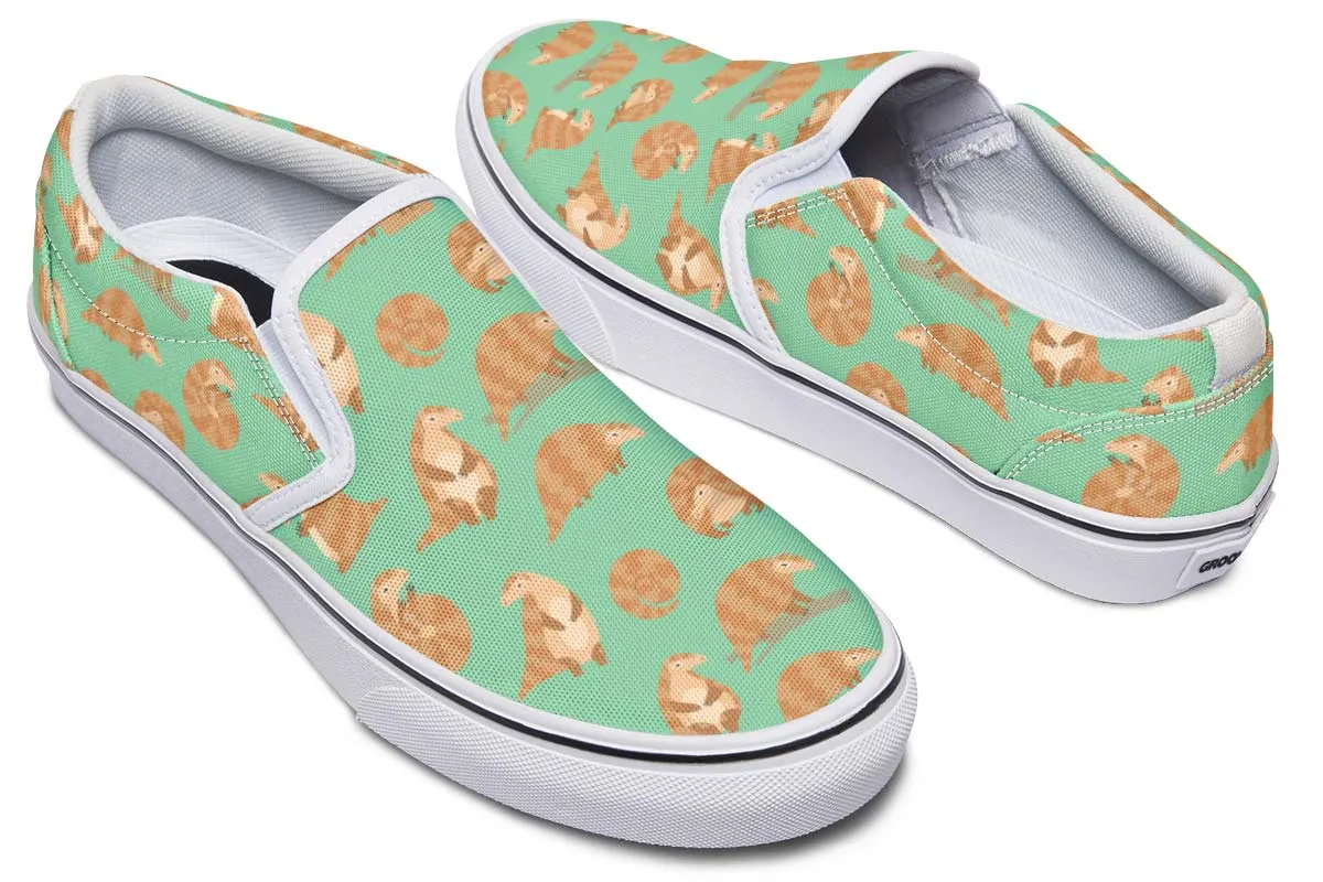 Cute Pangolin Pattern Slip-On Shoes