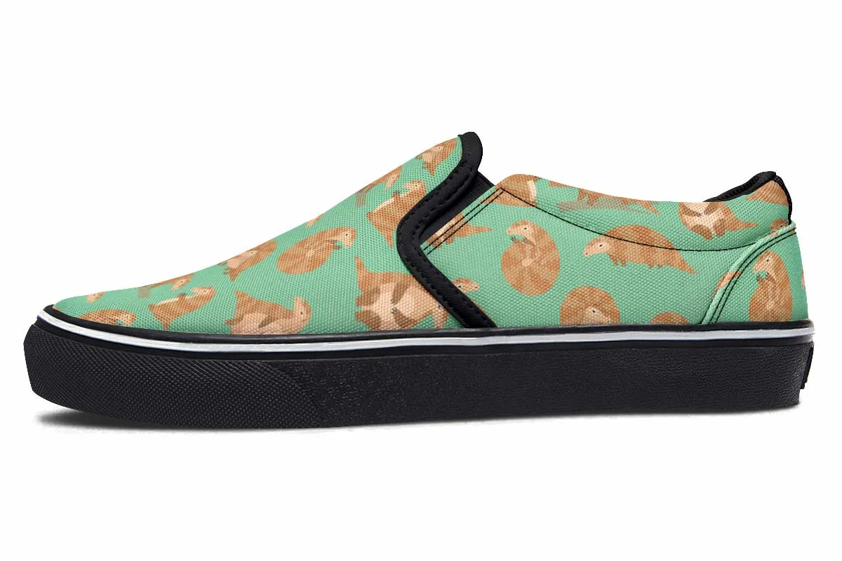 Cute Pangolin Pattern Slip-On Shoes