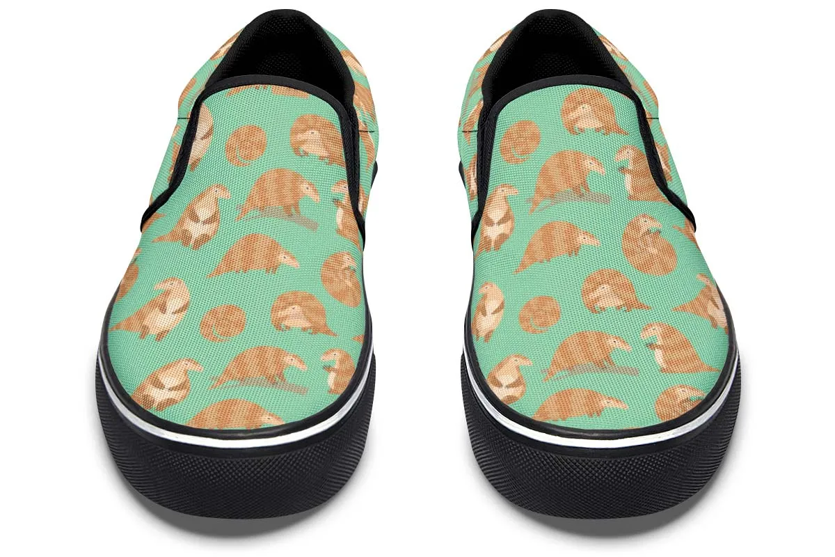 Cute Pangolin Pattern Slip-On Shoes