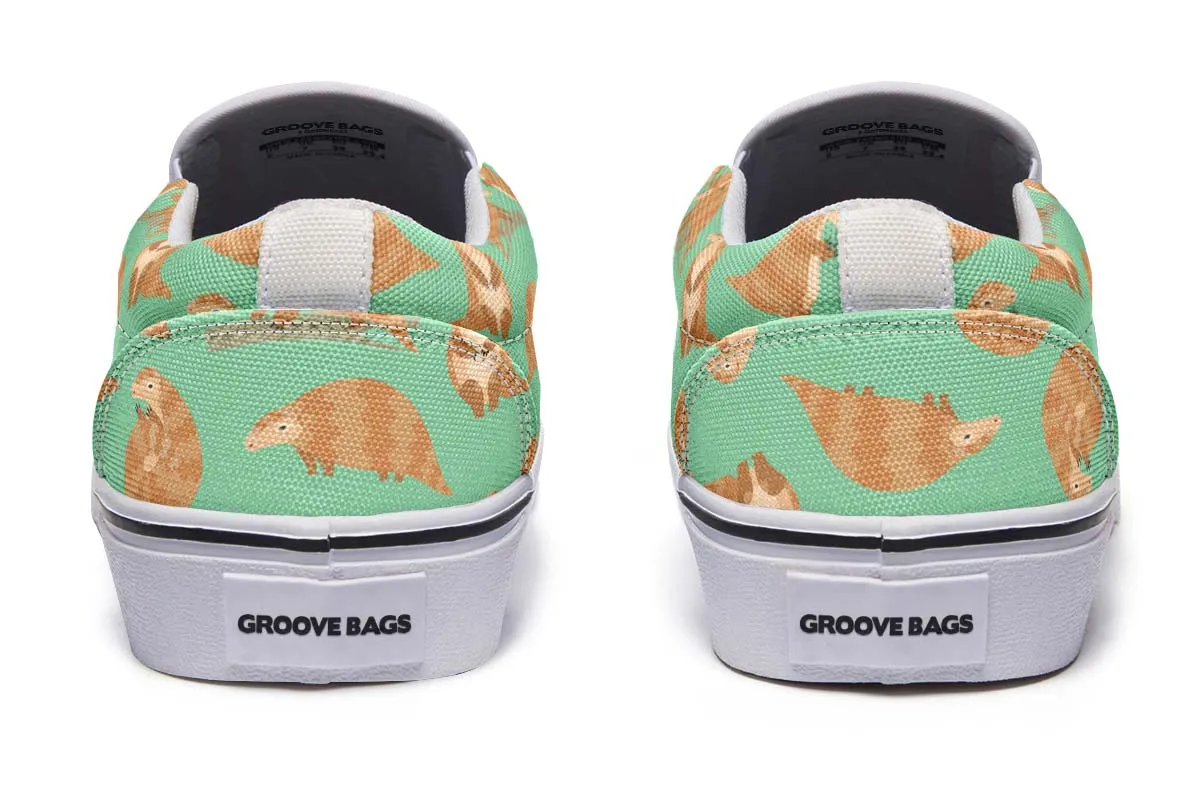 Cute Pangolin Pattern Slip-On Shoes