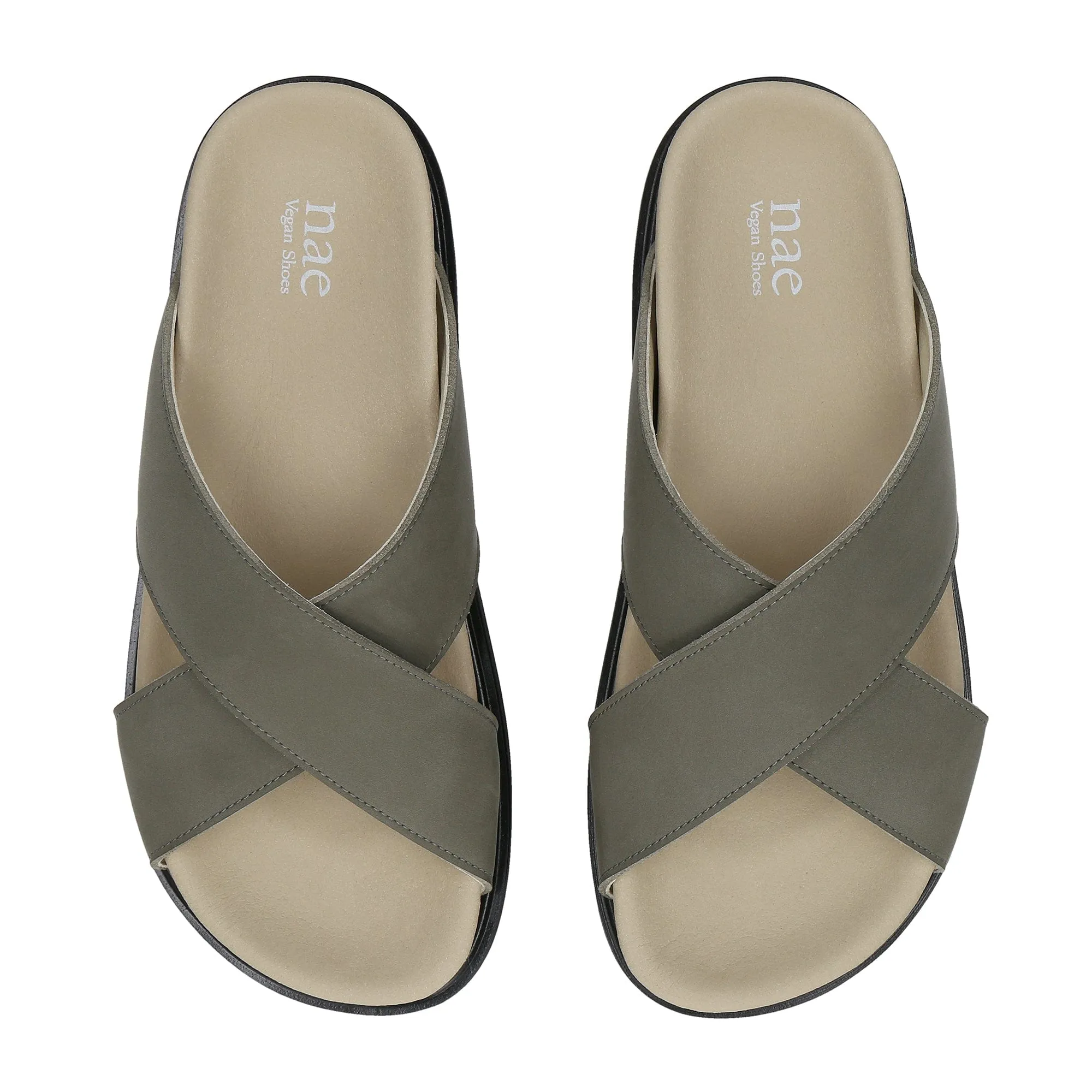 Davu Unisex Vegan Microfibre Cross Platform Sandals | Green