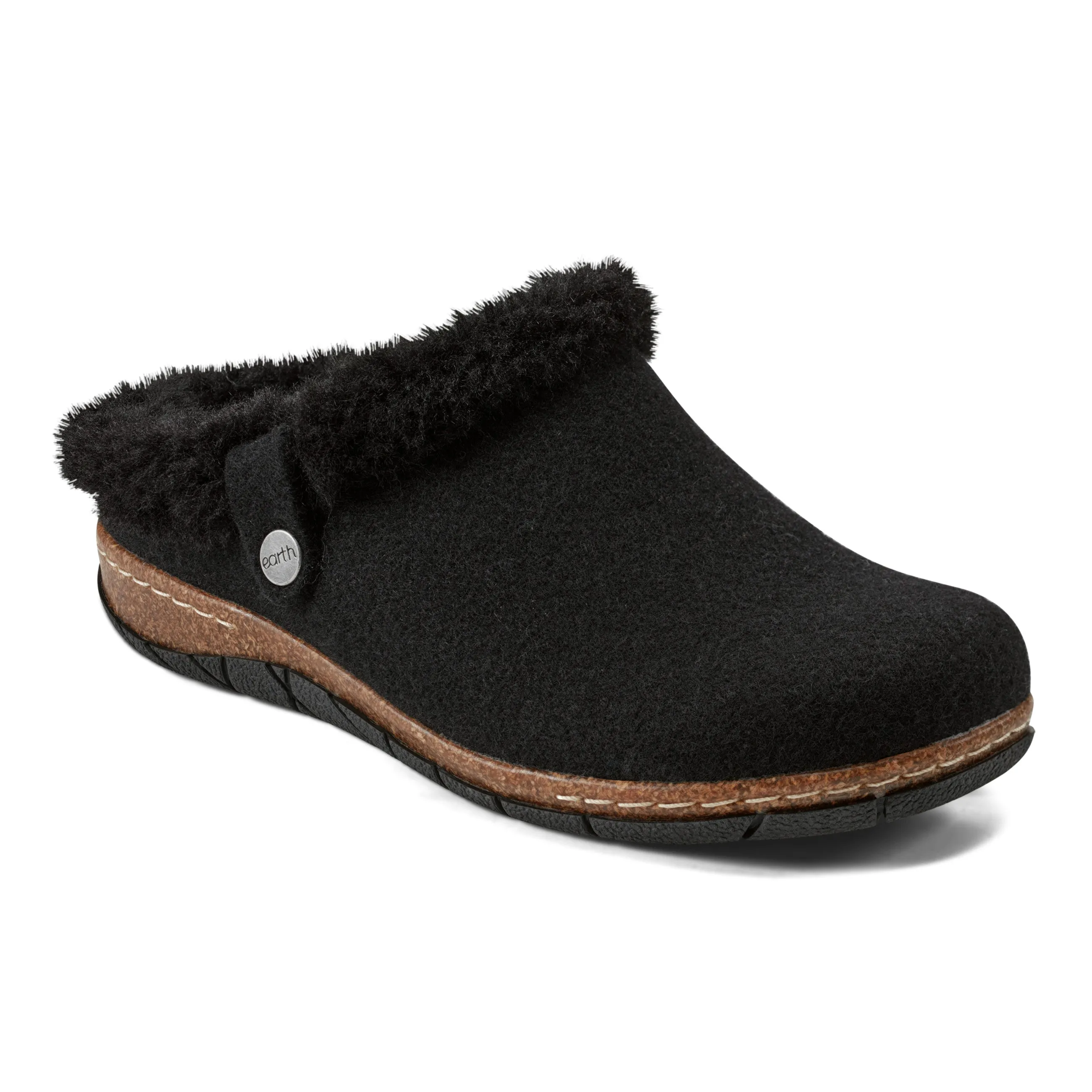 Elena Cold Weather Round Toe Casual Slip-on Clogs