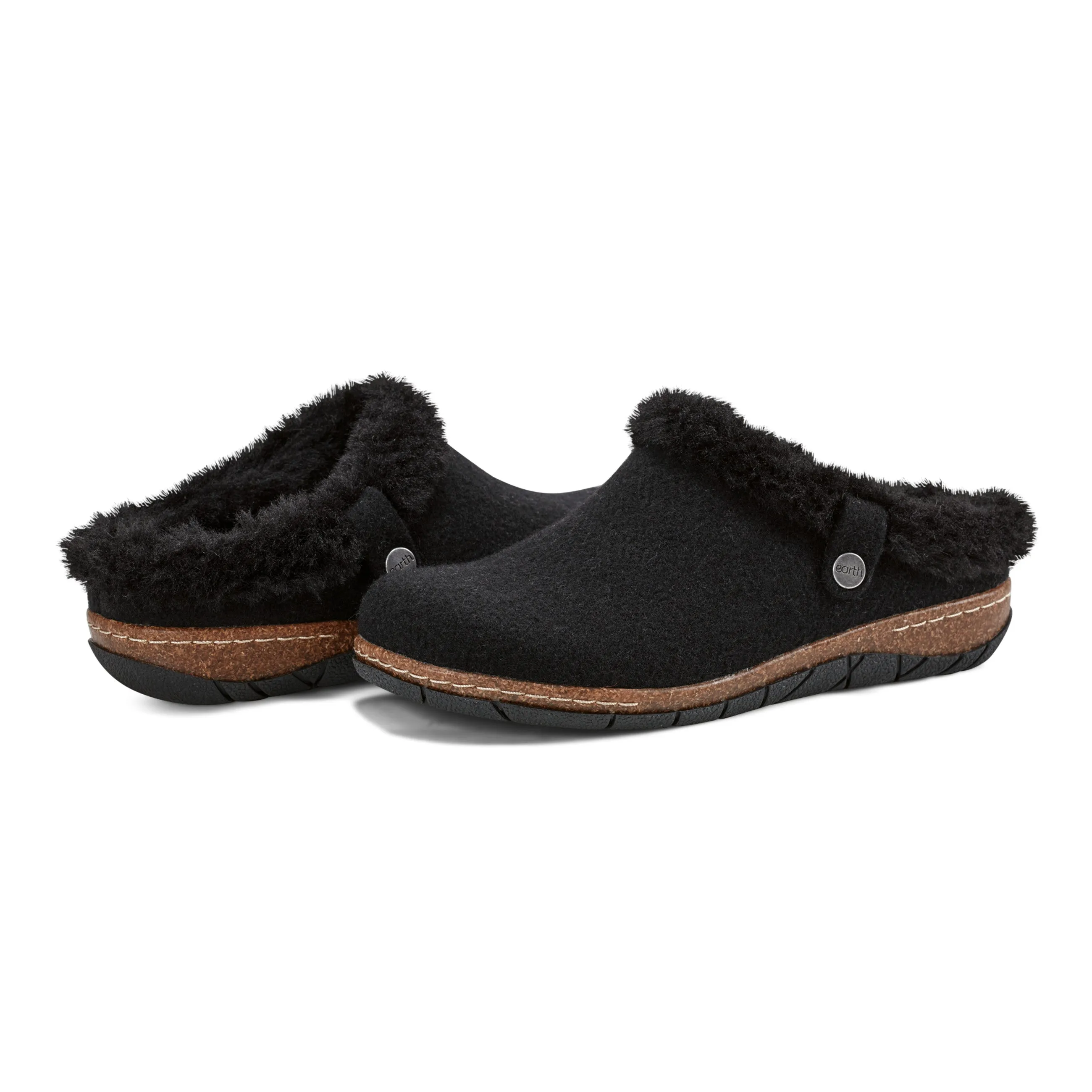 Elena Cold Weather Round Toe Casual Slip-on Clogs