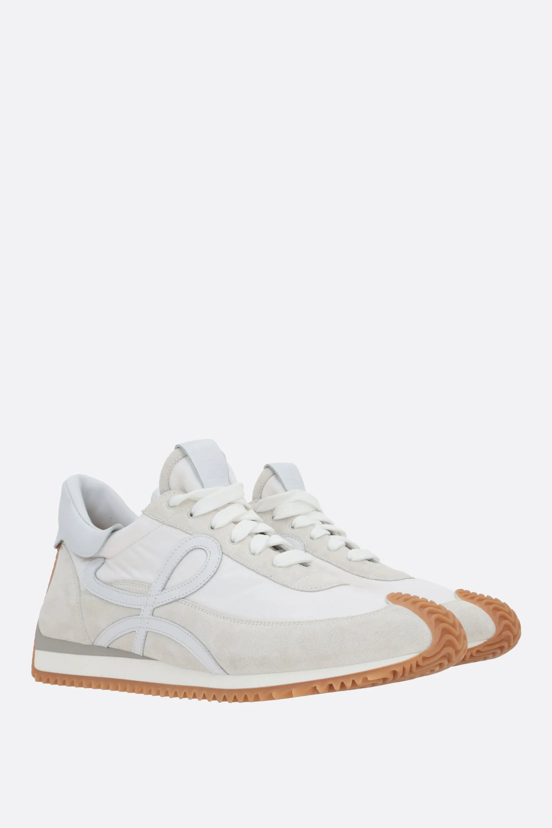 Flow suede and nylon sneakers