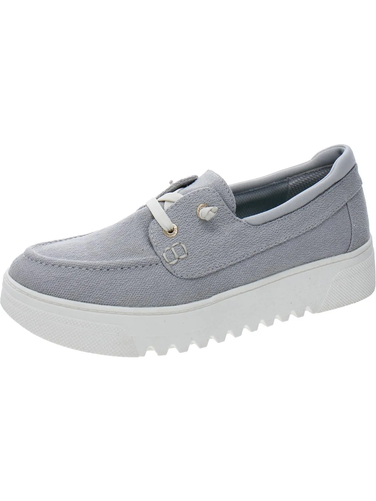 Get Onboard Womens Canvas Lifestyle Boat Shoes