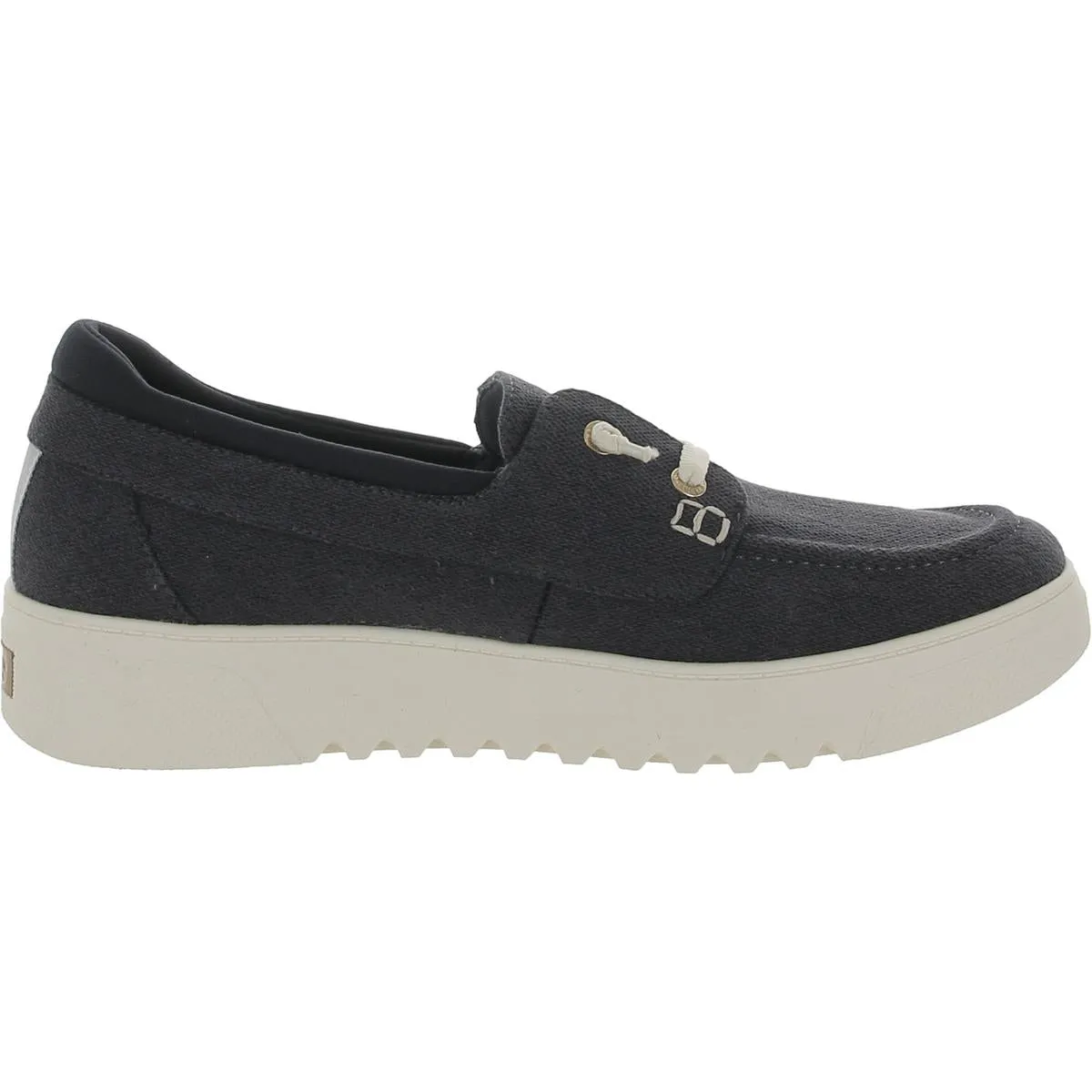 Get Onboard Womens Canvas Lifestyle Boat Shoes