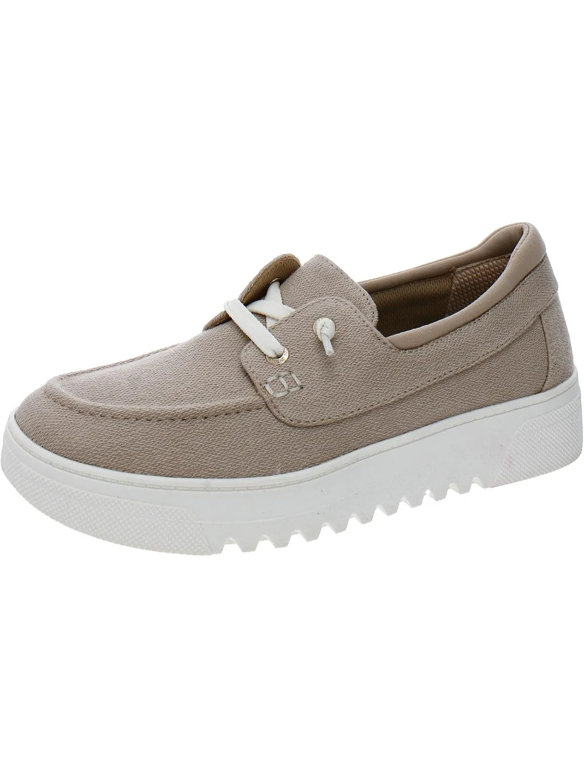 Get Onboard Womens Canvas Lifestyle Boat Shoes