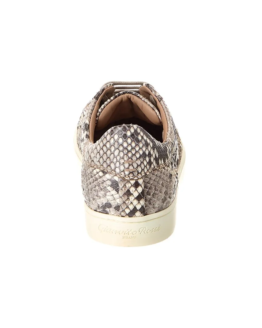Gianvito Rossi Low Top Python Sneaker