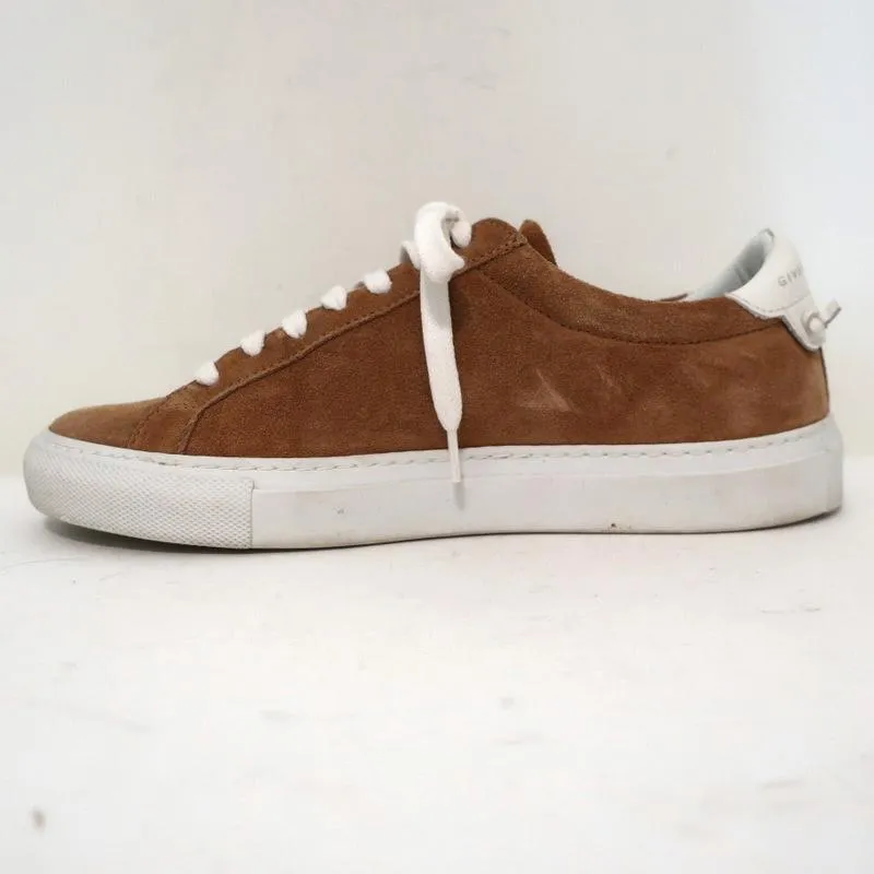 Givenchy Urban Knots Low Top Sneakers Brown Suede & White Leather Size 37.5