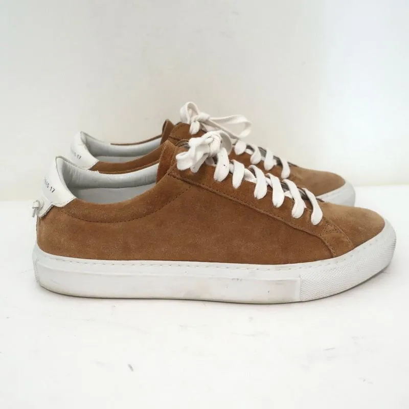 Givenchy Urban Knots Low Top Sneakers Brown Suede & White Leather Size 37.5