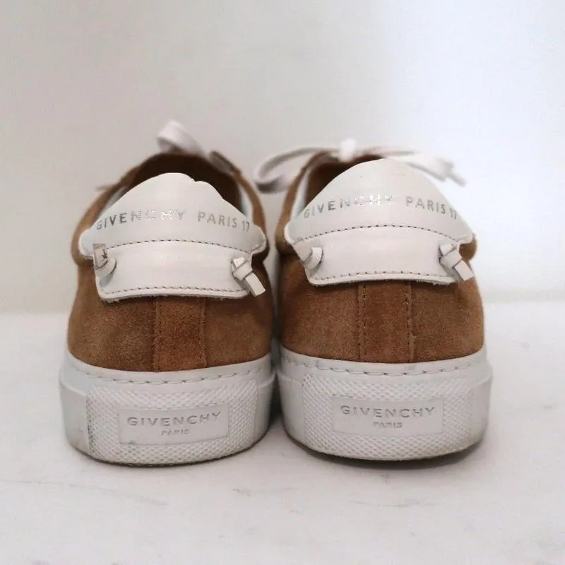 Givenchy Urban Knots Low Top Sneakers Brown Suede & White Leather Size 37.5