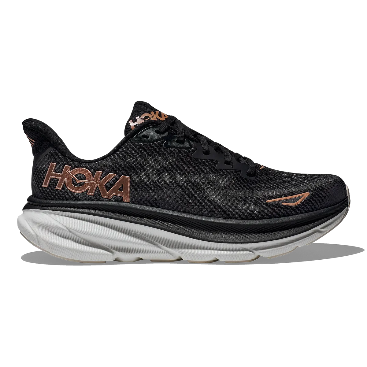 Hoka Clifton 9 - Black - Rose Gold