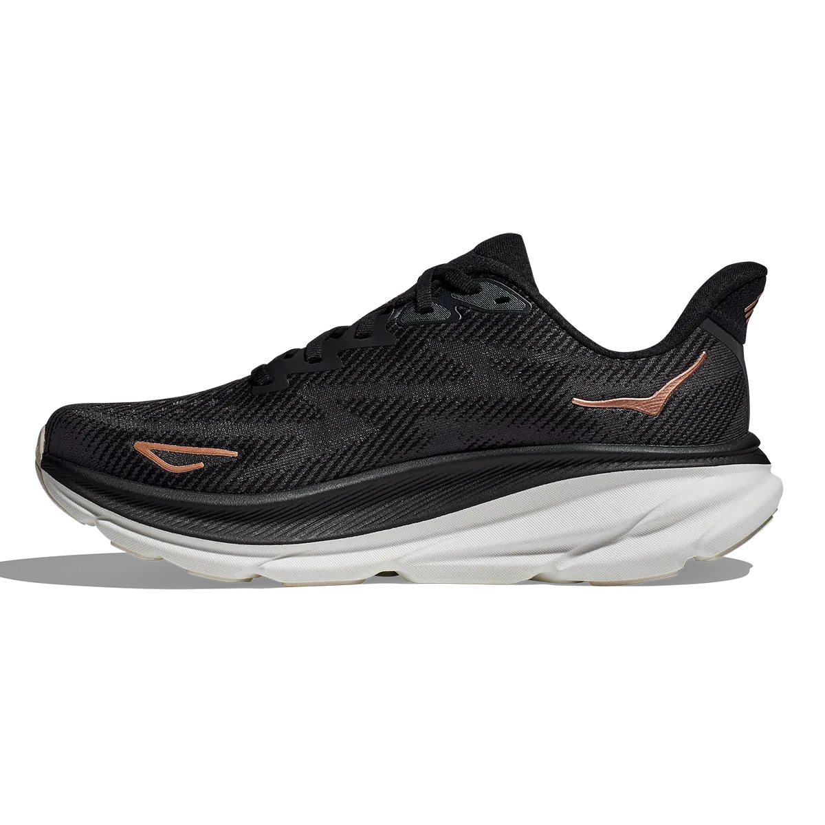 Hoka Clifton 9 - Black - Rose Gold