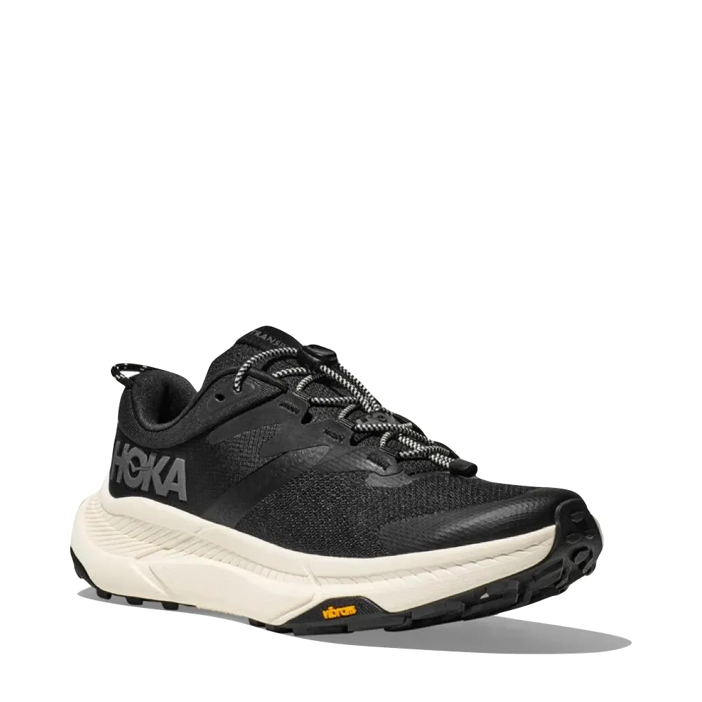 Hoka Women's Transport Sneaker in Black/Alabaster