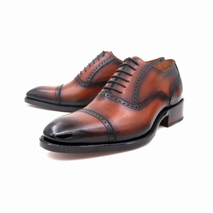 Jonathan High Heel Lace Up Shoes - Caramel