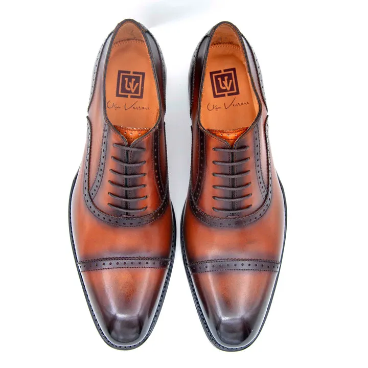 Jonathan High Heel Lace Up Shoes - Caramel