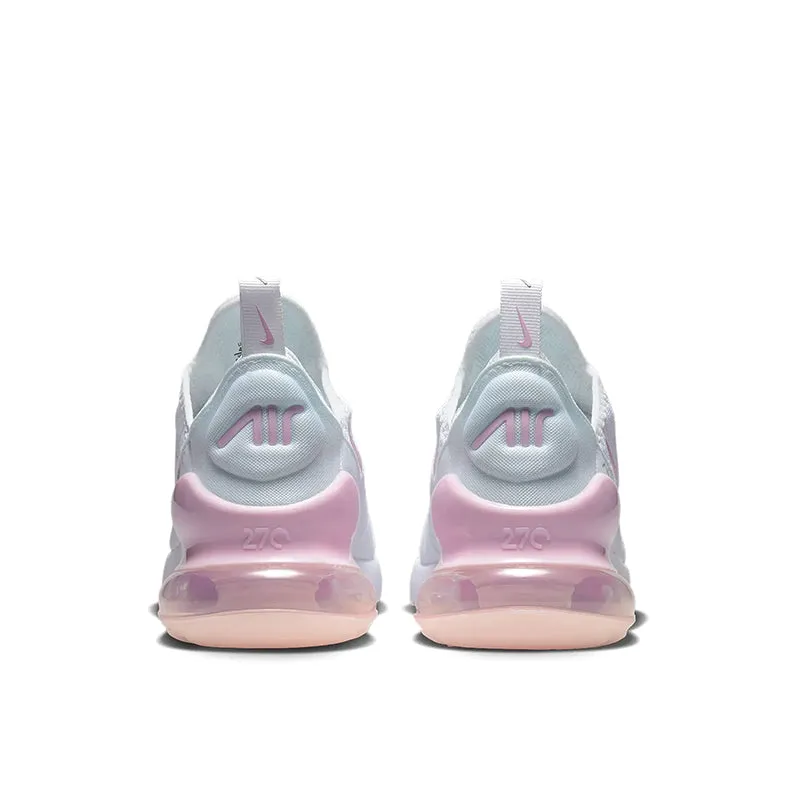 Kids Grade School Air Max 270 White/Pink Foam
