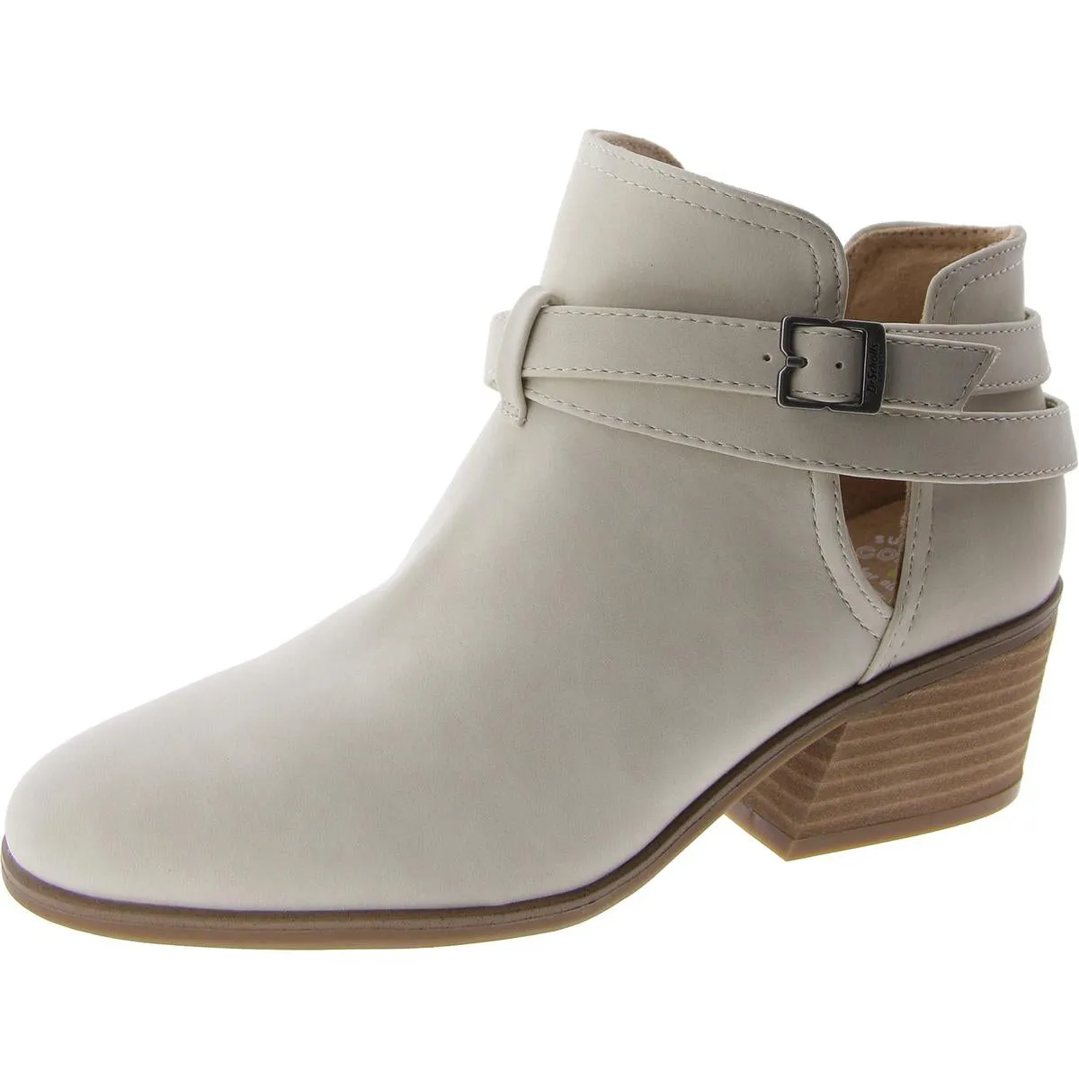 Literally Womens Faux Leather Ankle Booties