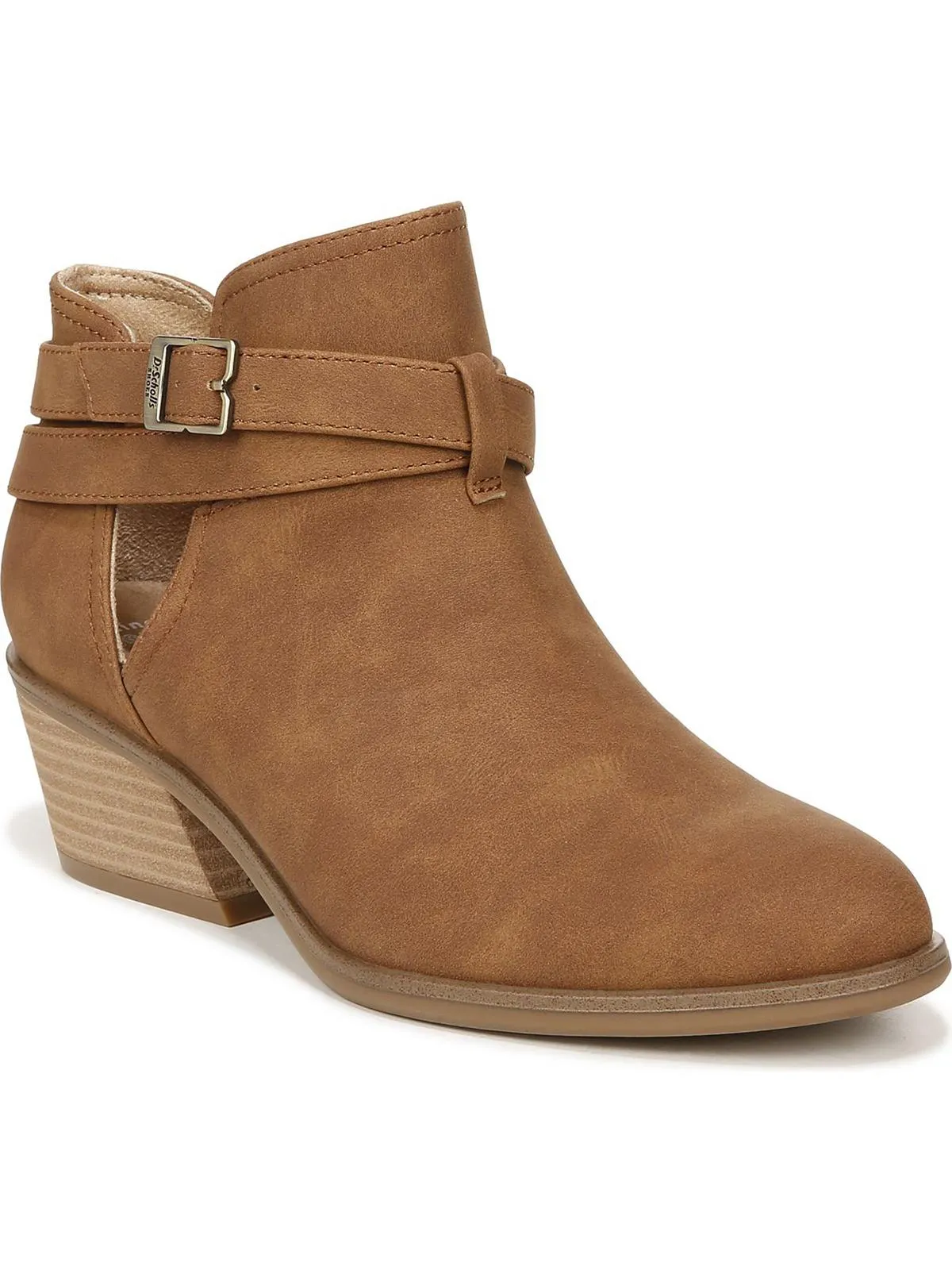 Literally Womens Faux Leather Ankle Booties
