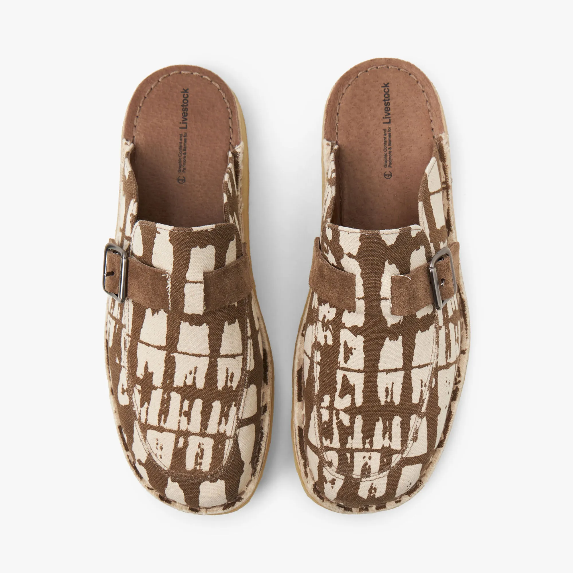 Livestock x Padmore & Barnes Side Seam Mule / Brown