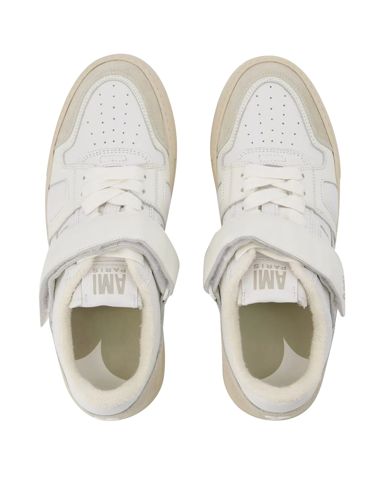 Low-Top ADC Sneakers in White/Multi Leather
