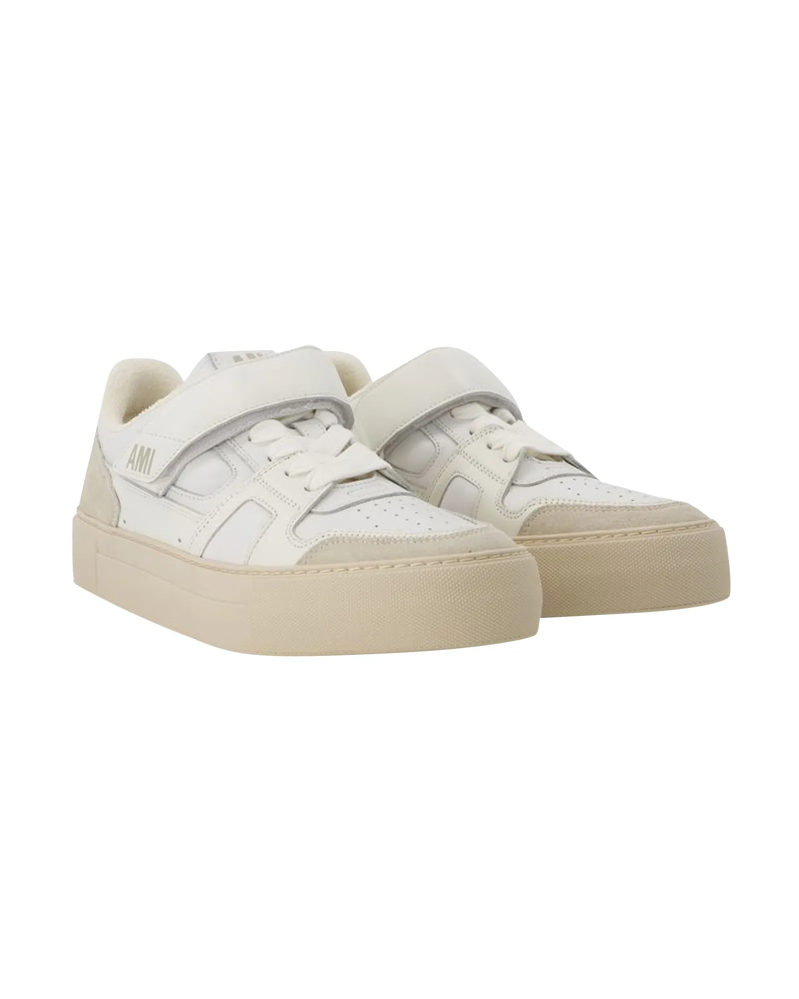 Low-Top ADC Sneakers in White/Multi Leather