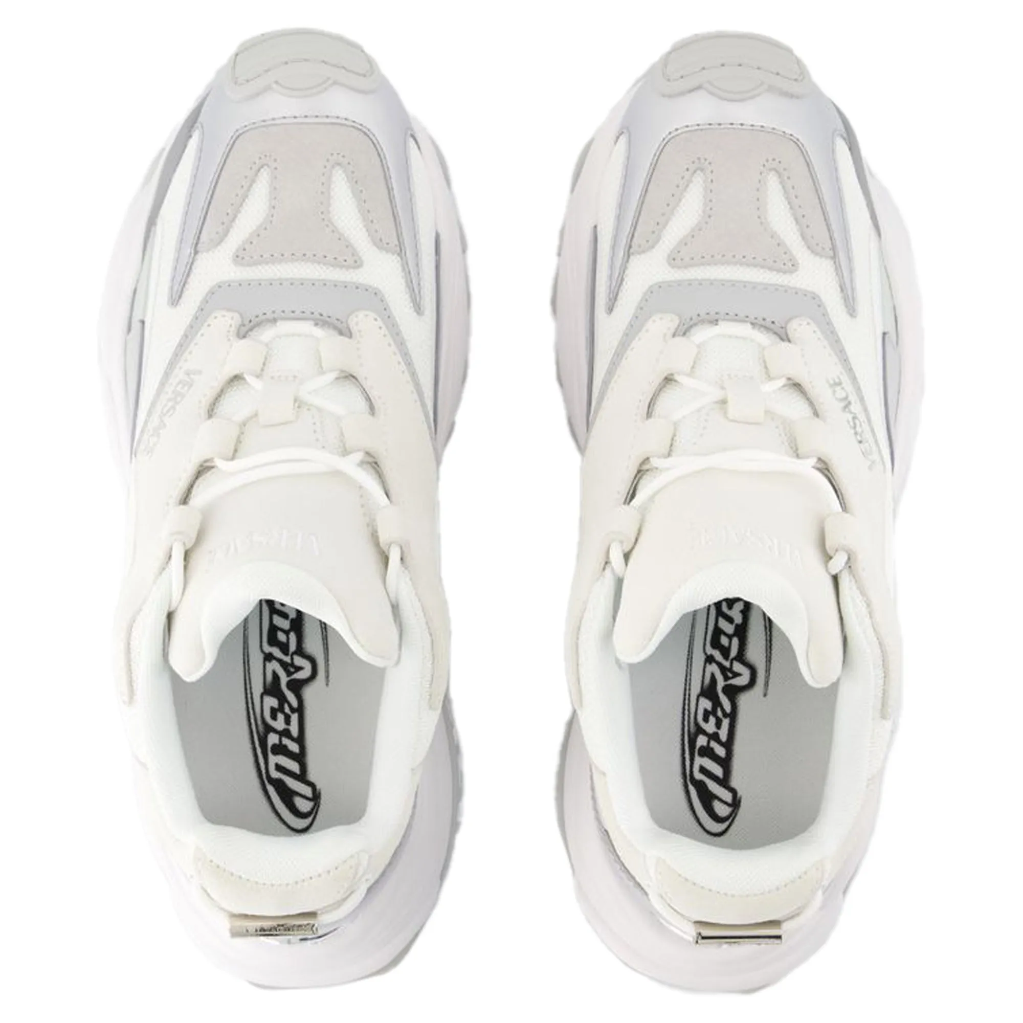 Low Top Sneakers - Versace - Leather - White