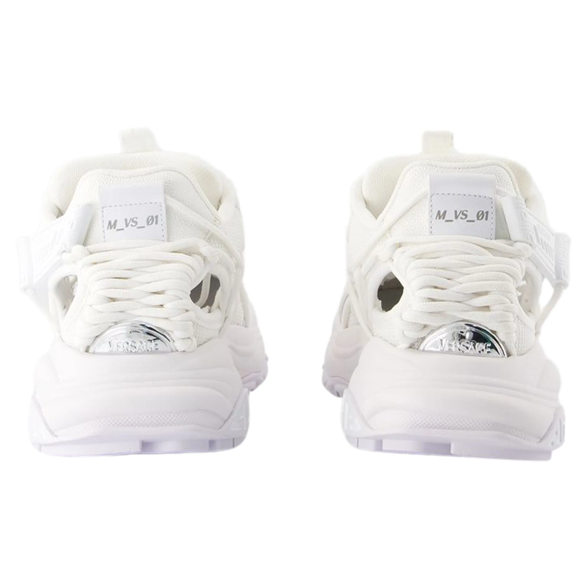 Low Top Sneakers - Versace - Leather - White