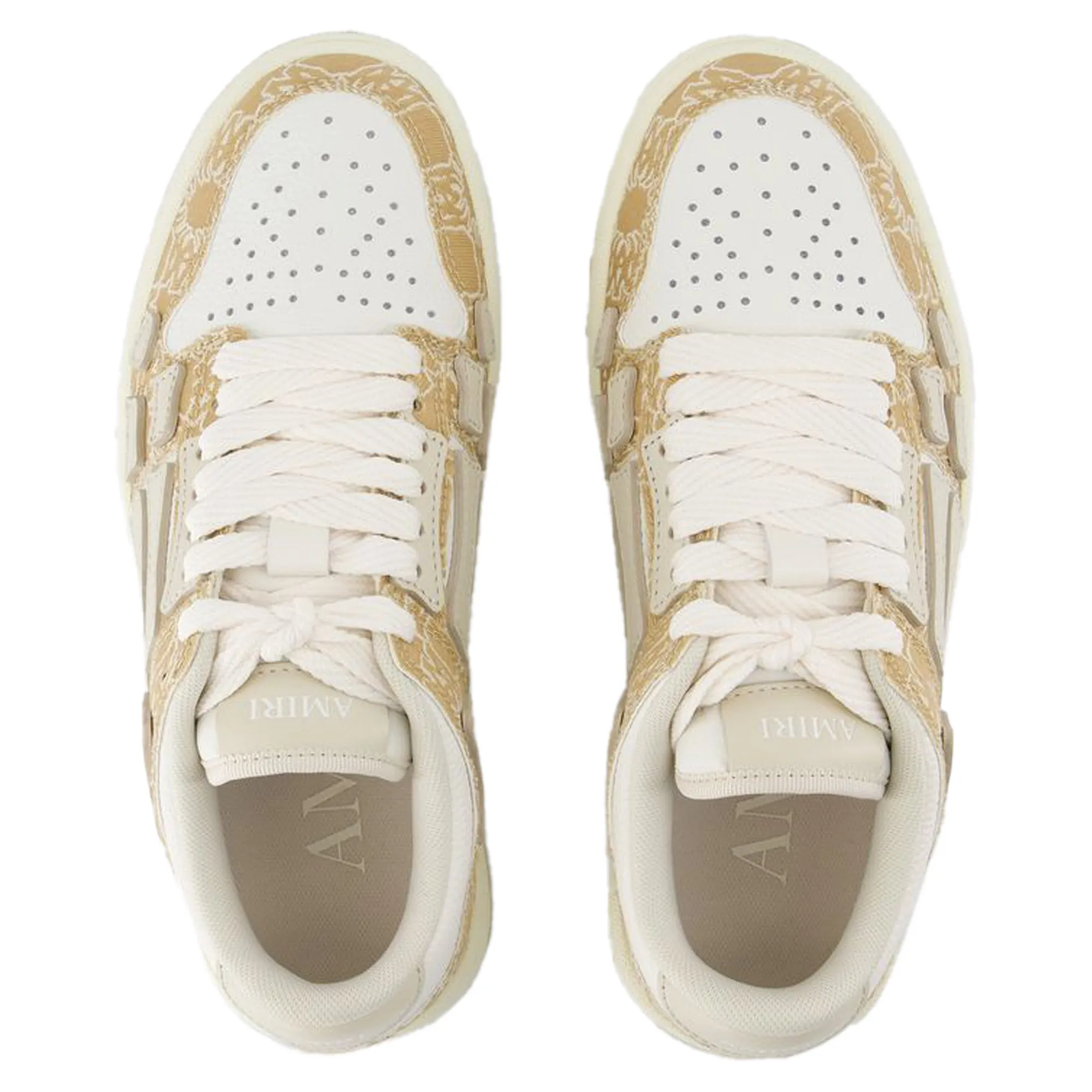 Ma Quad Skel Top Low Sneakers - Amiri - Leather - Brown