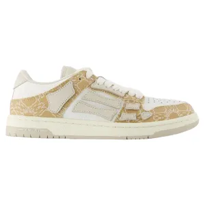 Ma Quad Skel Top Low Sneakers - Amiri - Leather - Brown