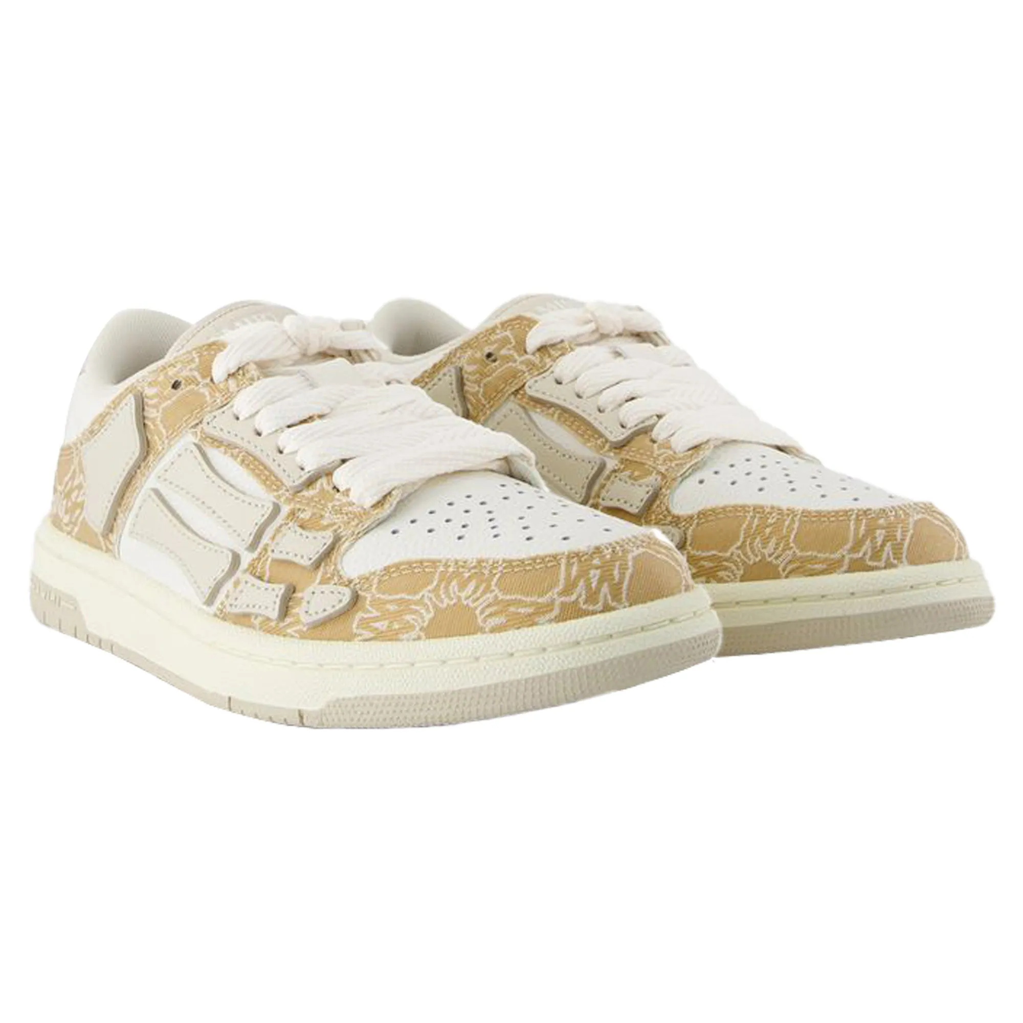 Ma Quad Skel Top Low Sneakers - Amiri - Leather - Brown