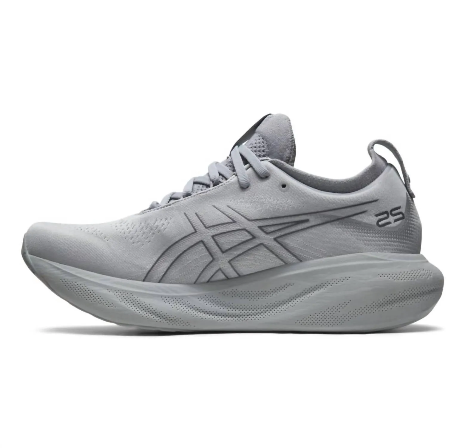 Men's Gel Nimbus 25 Running Shoes In Sheetrock/carrier Grey