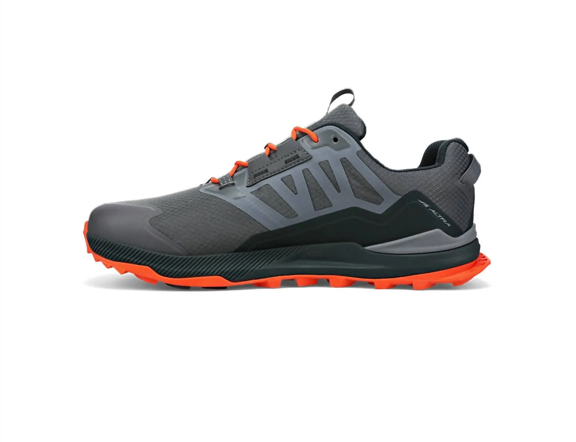 Men's Lone Peak All-Weather Low 2 Trail Shoes In Grey/orange