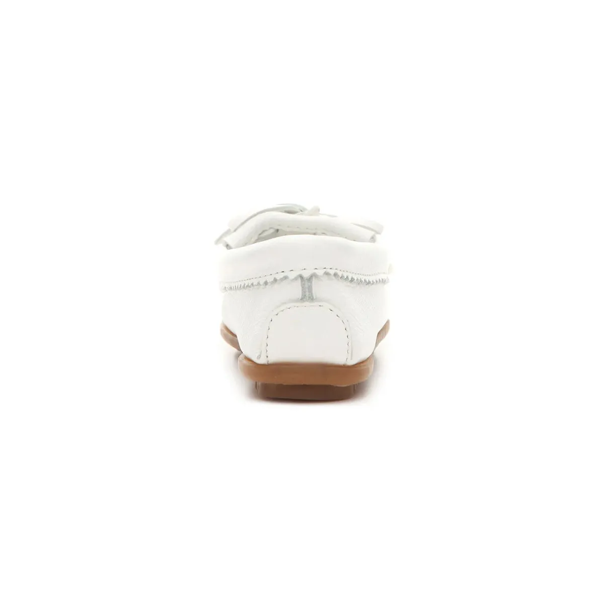 Minnetonka Women's 604 Thunderbird II White Beaded Moc